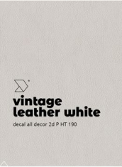 Alldecor 2D Vintage Leather White