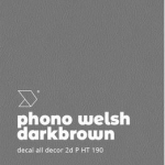 Alldecor 2D Phono Welsh Darkbrown