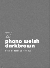 Alldecor 2D Phono Welsh Darkbrown